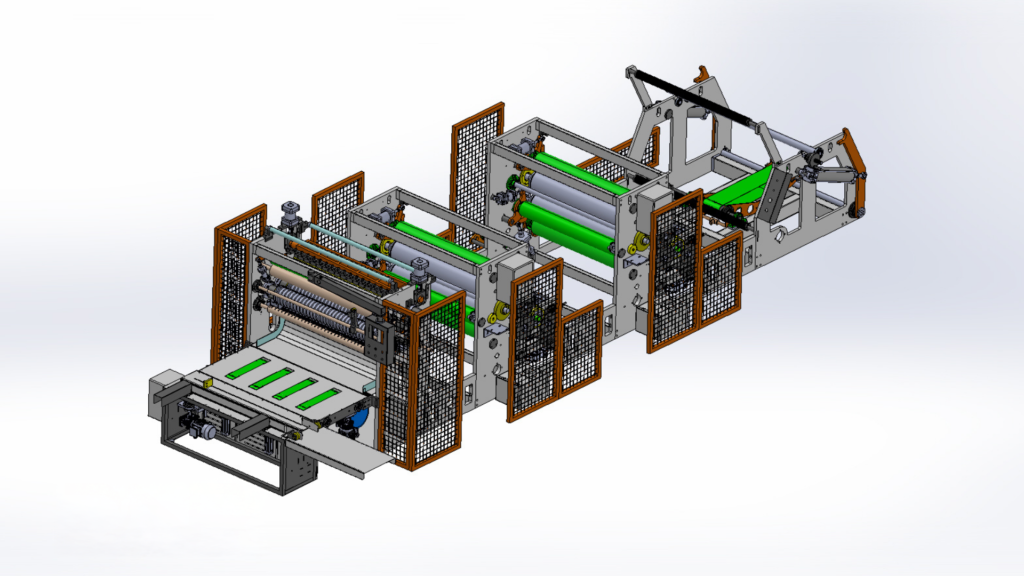 V Katlama 6 Kanal Standart Peçete Üretim Makinesi