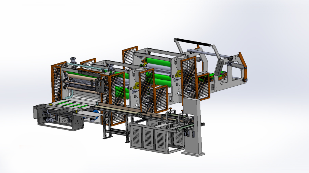 V Katlama 6 Kanal Bandsaw Yarı Otomatik